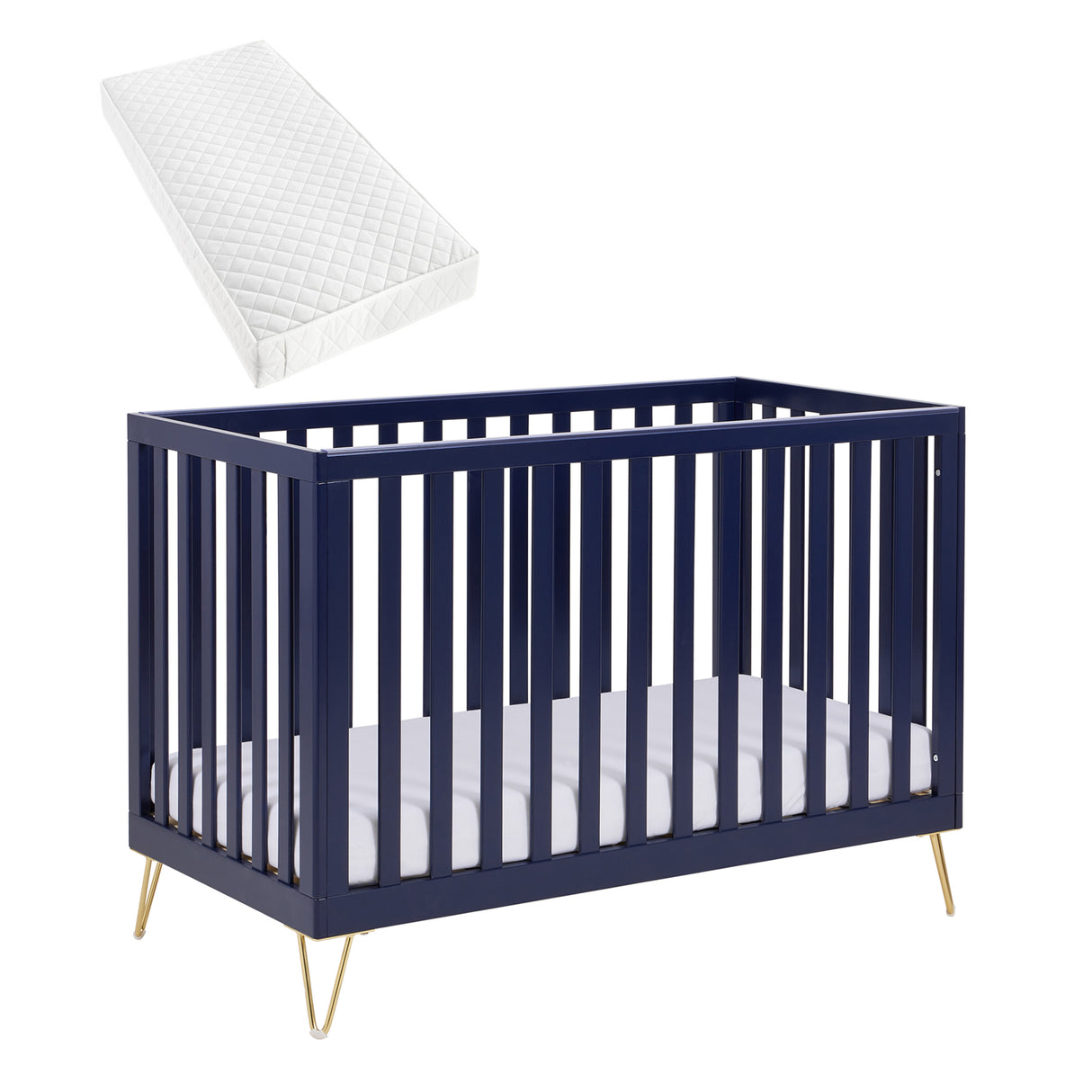 Babymore Kimi Mini Cot Bed – Midnight