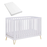 Babymore Kimi Mini Cot Bed – White