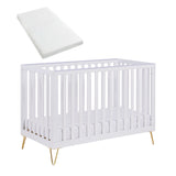 Babymore Kimi Mini Cot Bed – White