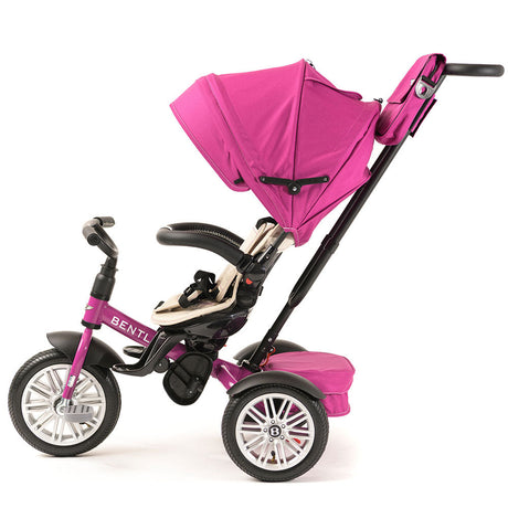 Bentley 6-in-1 Push Along Trike / Bike - Fushia Pink