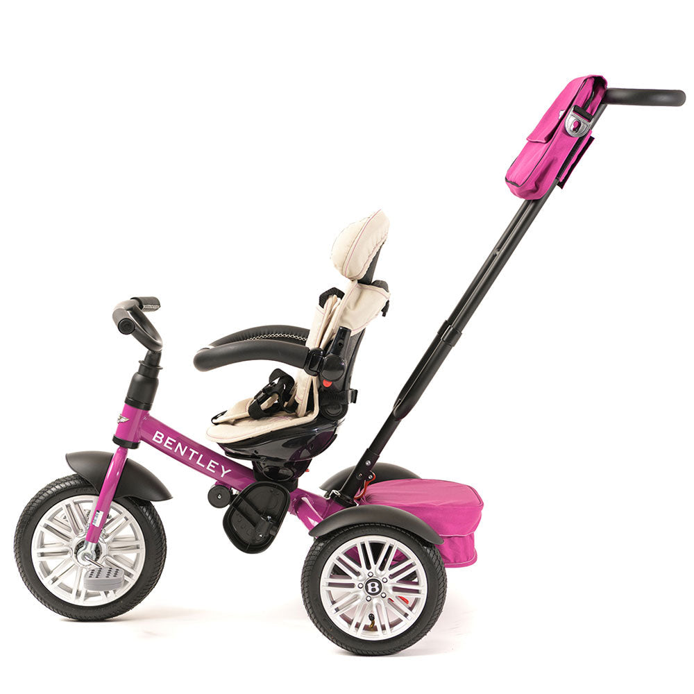 Bentley 6-in-1 Push Along Trike / Bike - Fushia Pink