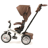 Bentley 6-in-1 Push Along Trike / Bike - Satin White / Brown