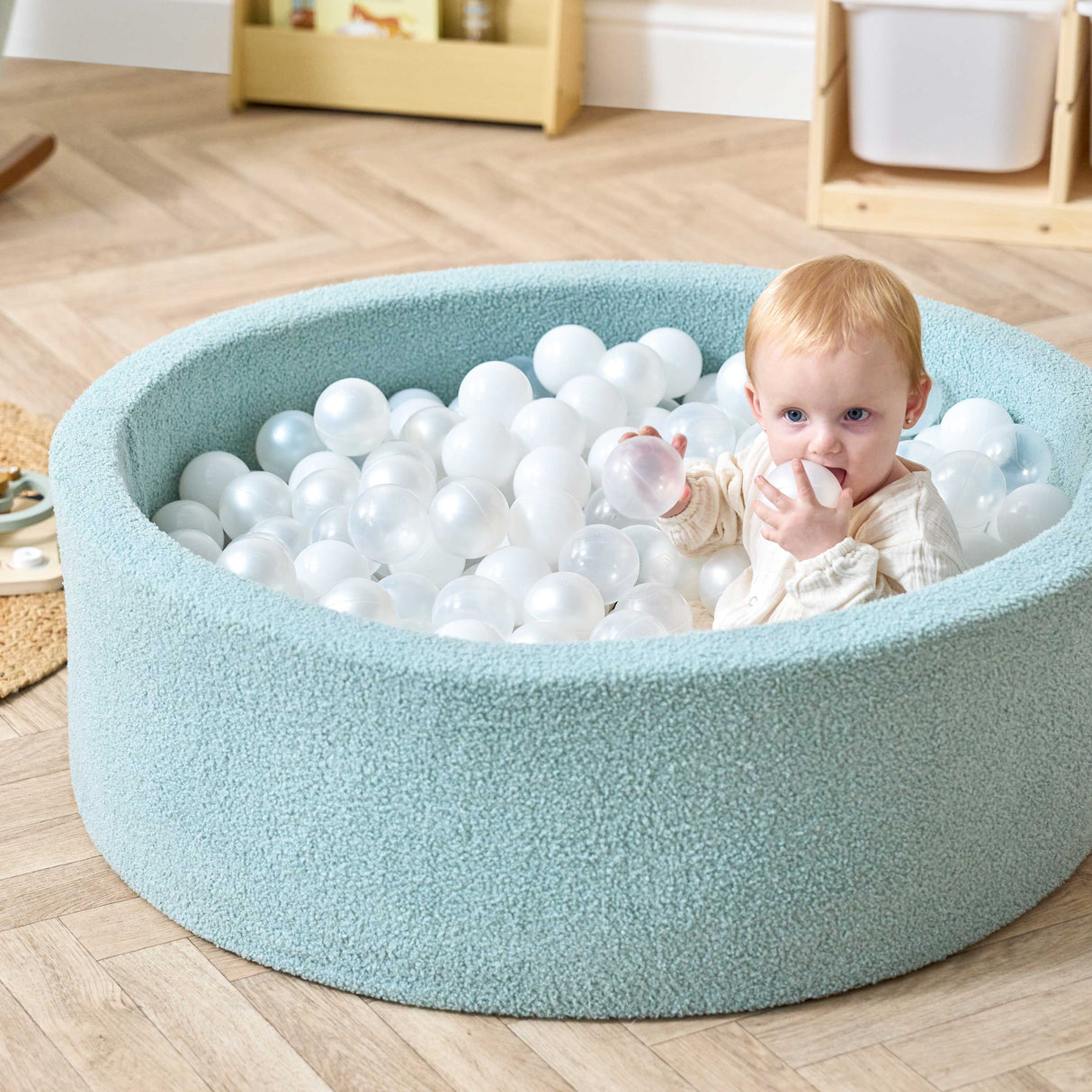 Tutti Bambini Bola Baby Ball Pit with Balls - Ocean Stone