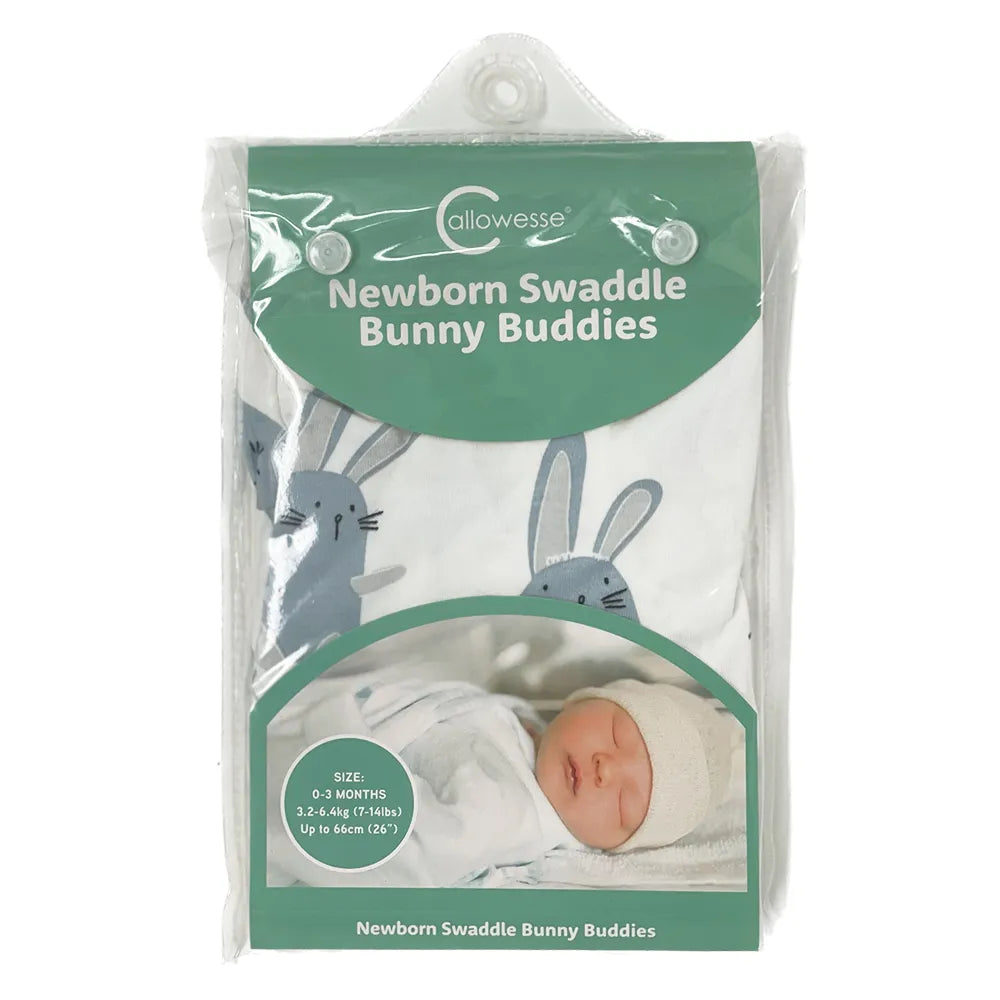 Callowesse Newborn Baby Swaddle 0-3 Months – Bunny Buddies