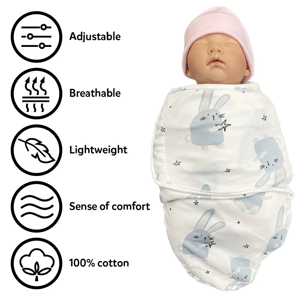 Callowesse Newborn Baby Swaddle 0-3 Months – Bunny Buddies