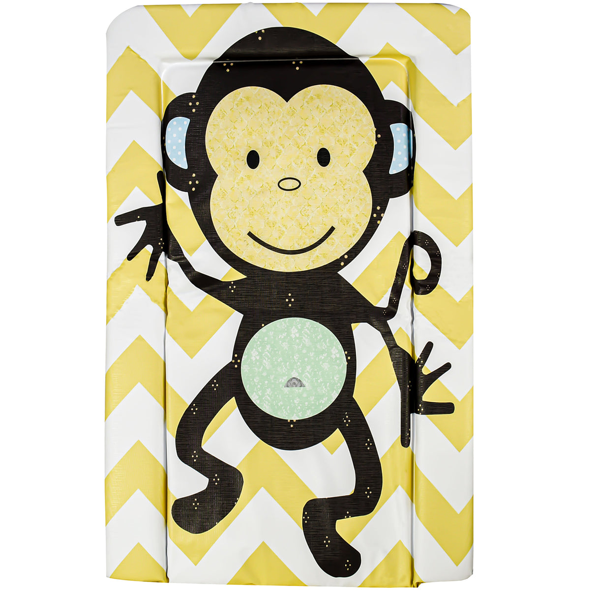 Callowesse Soft Foam Baby Changing Mat - Monkey Chevron