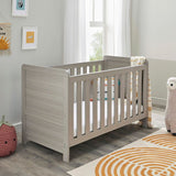 Babymore Caro 3 Piece Nursery Furniture Set with Cot Bed, Dresser and Wardrobe - Grey Wash