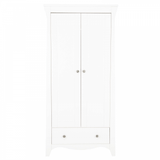 Cuddleco Clara Double Nursery Wardrobe - Satin White