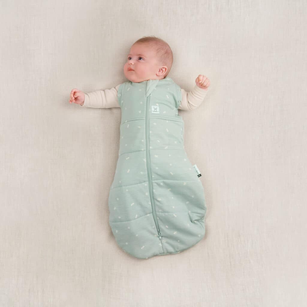 ergoPouch Organic Winter Cocoon Swaddle Sleeping Bag | 2.5 Tog | 3-6 Months - Sage