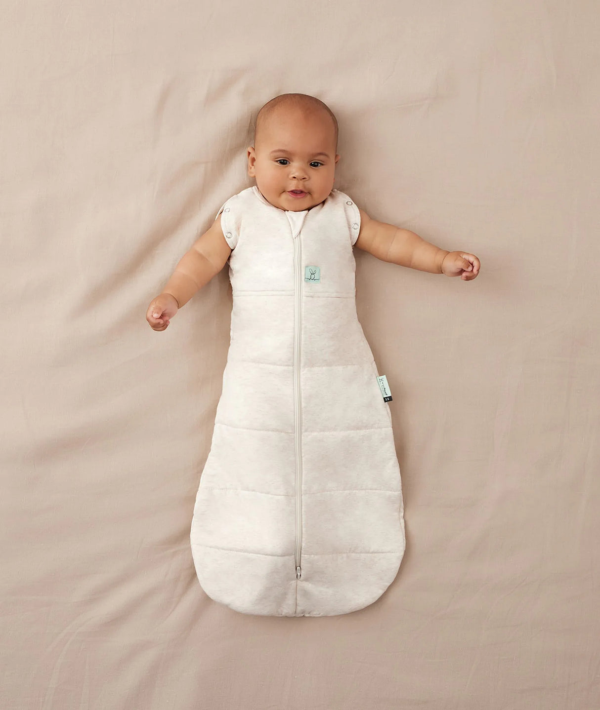 ergoPouch Organic Winter Cocoon Swaddle Sleeping Bag | 2.5 Tog | 3-6 Months - Oatmeal