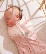 ergoPouch Organic Summer Cocoon Swaddle Sleeping Bag | 0.2 Tog | 0-3 Months - Daisies