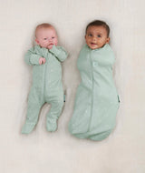 ergoPouch Organic All Year Cocoon Swaddle Sleeping Bag | 1.0 Tog | 0-3 Months - Sage