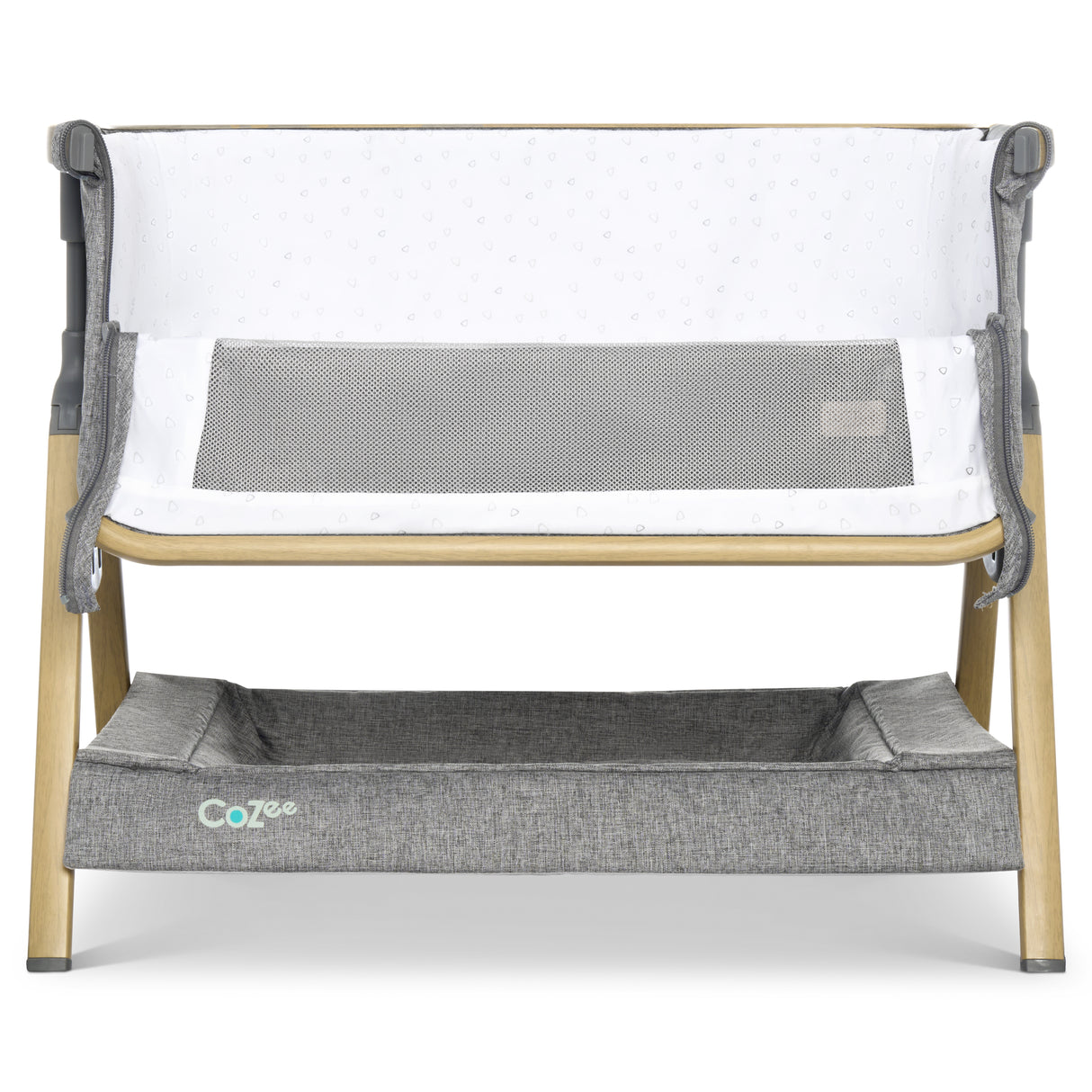 Tutti Bambini CoZee Mini Me Play Crib - Oak & Charcoal