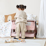 Tutti Bambini CoZee Luxe Mini Me Play Crib - Walnut & Blush