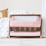 Tutti Bambini CoZee Luxe Mini Me Play Crib - Walnut & Blush