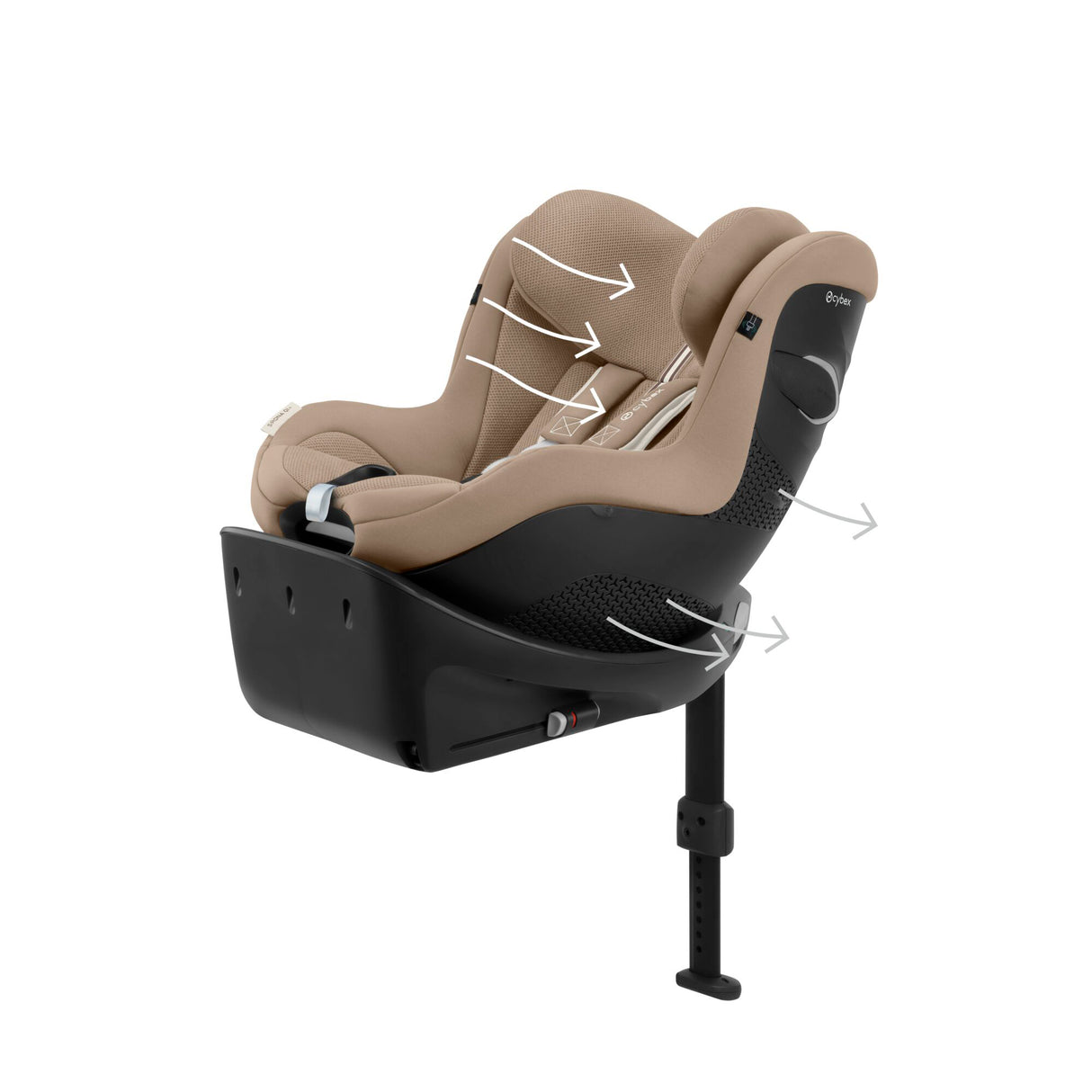 Cybex Sirona Gi Rotating ISOFIX Car Seat - PLUS - Almond Beige