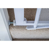 Callowesse Metal Mesh Baby Stair Gate - Glacial White