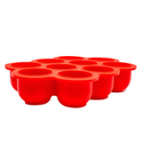 Callowesse Silicone Food Portion Storage Container & Lid – Red