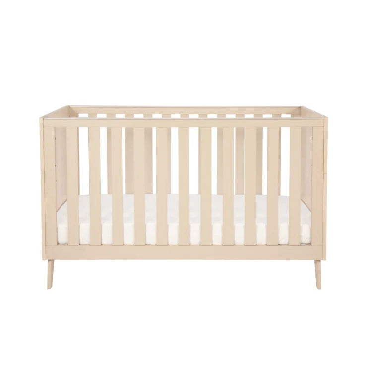 Babymore Dante Cot Bed - Natural