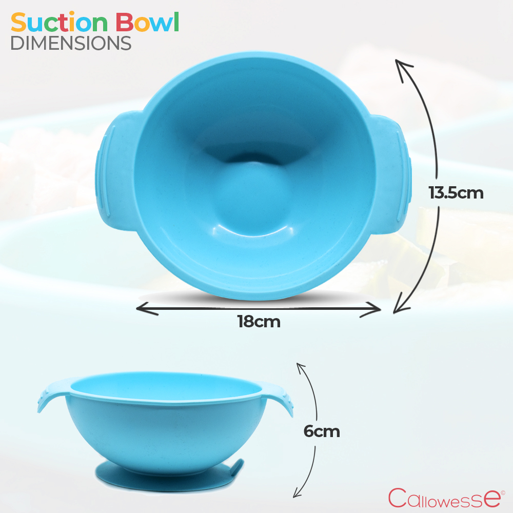 Callowesse Silicone Suction Bowl - Blue