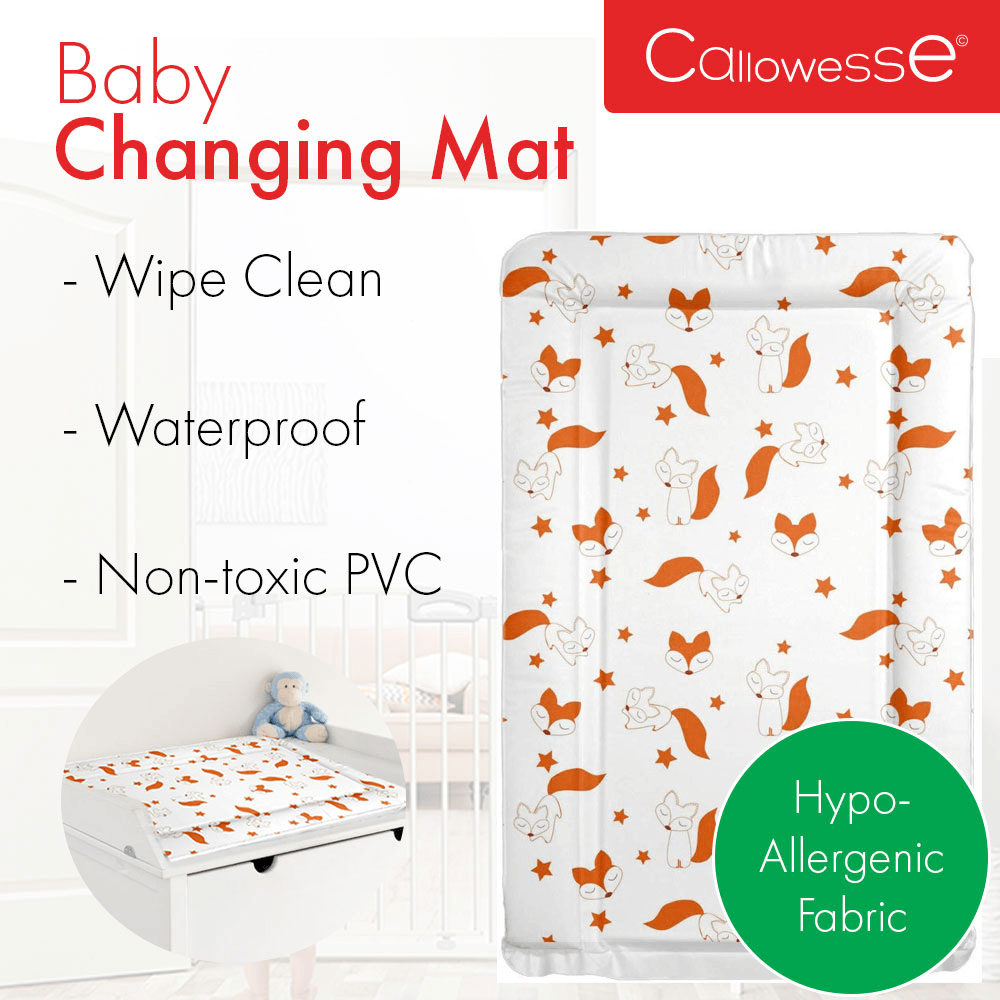 Callowesse Soft Foam Baby Changing Mat - Red Fox