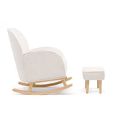 Babymore Freya Nursing Rocking Chair & Foot Stool – Cream