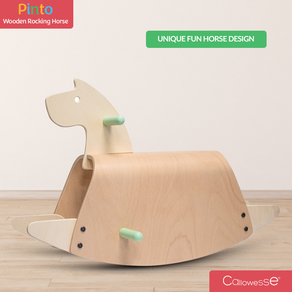 Callowesse Pinto Wooden Rocking Horse