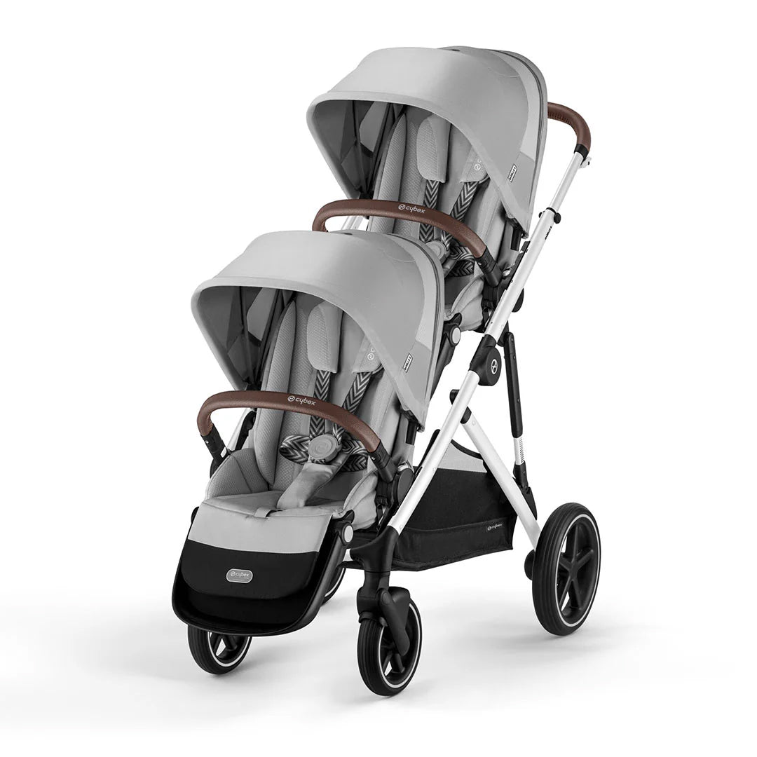 Cybex Gazelle S Twin Pushchair with Second Seat Unit - Lava Grey