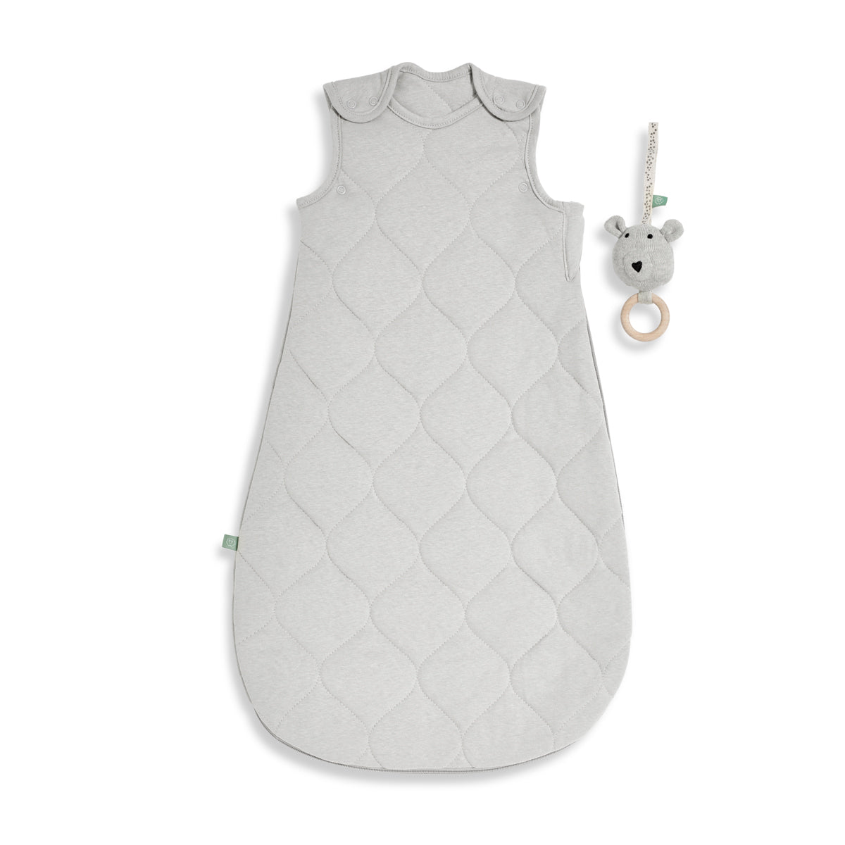 Little Green Sheep Organic Baby Sleeping Bag | 2.5 Tog | 6-18 Months - Dove