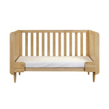 Tutti Bambini Japandi 3 Piece Nursery Furniture Set with Cot Bed, Dresser and Wardrobe - Light Oak