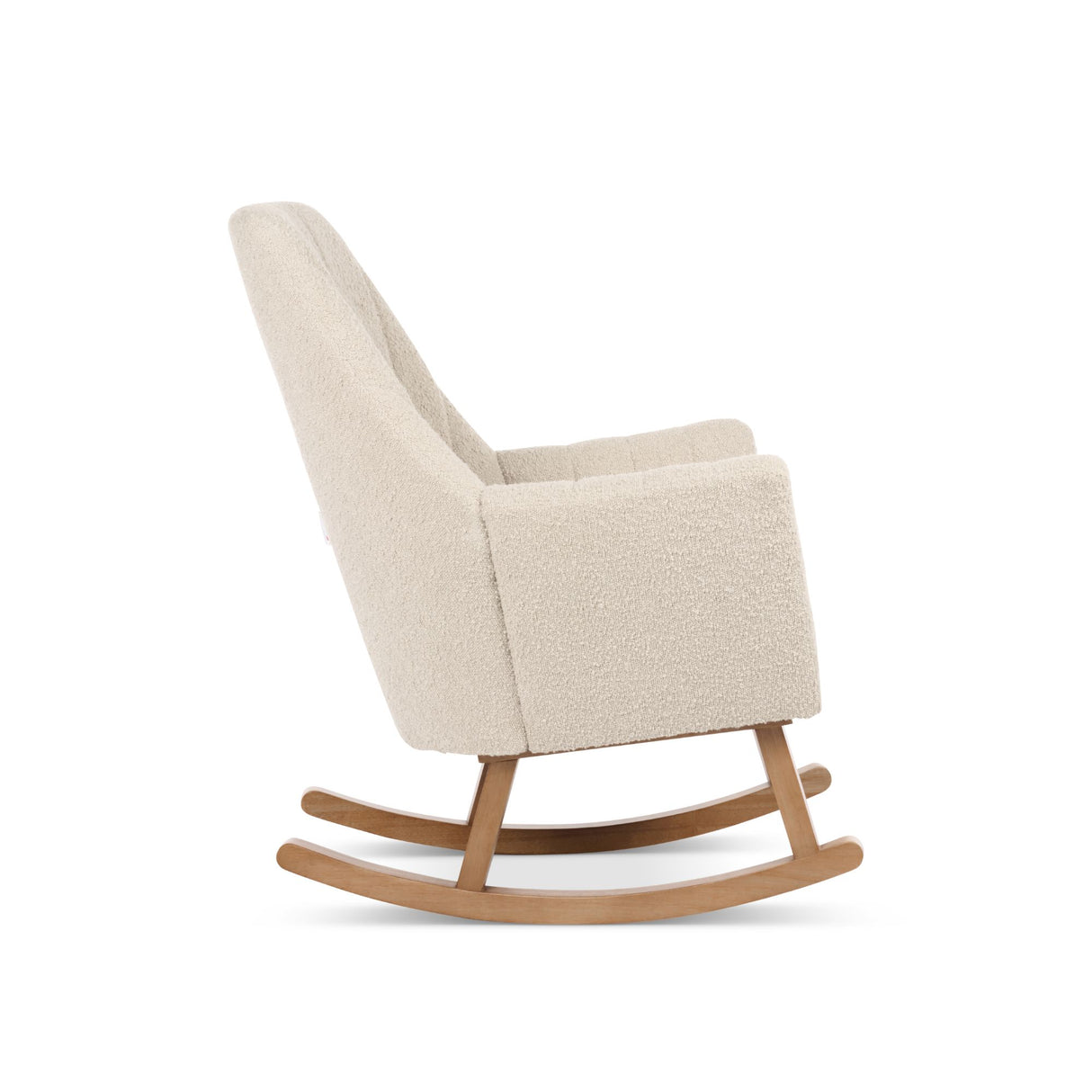 Tutti Bambini Jonah Luxe Rocking Chair and Foot Stool - Boucle Mushroom