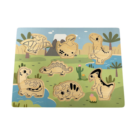 Just For Me Children's Educational Wooden Puzzle - Dinosaurs