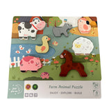 Just For Me Children's Educational Wooden Puzzle - Farm Animals