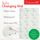 Callowesse Soft Foam Baby Changing Mat - Pastel Leaves