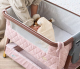 Tutti Bambini CoZee Luxe Mini Me Play Crib - Walnut & Blush