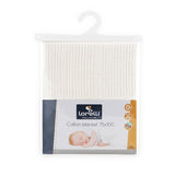 Lorelli Cotton Cellular Baby Blanket 75 x 100cm - White