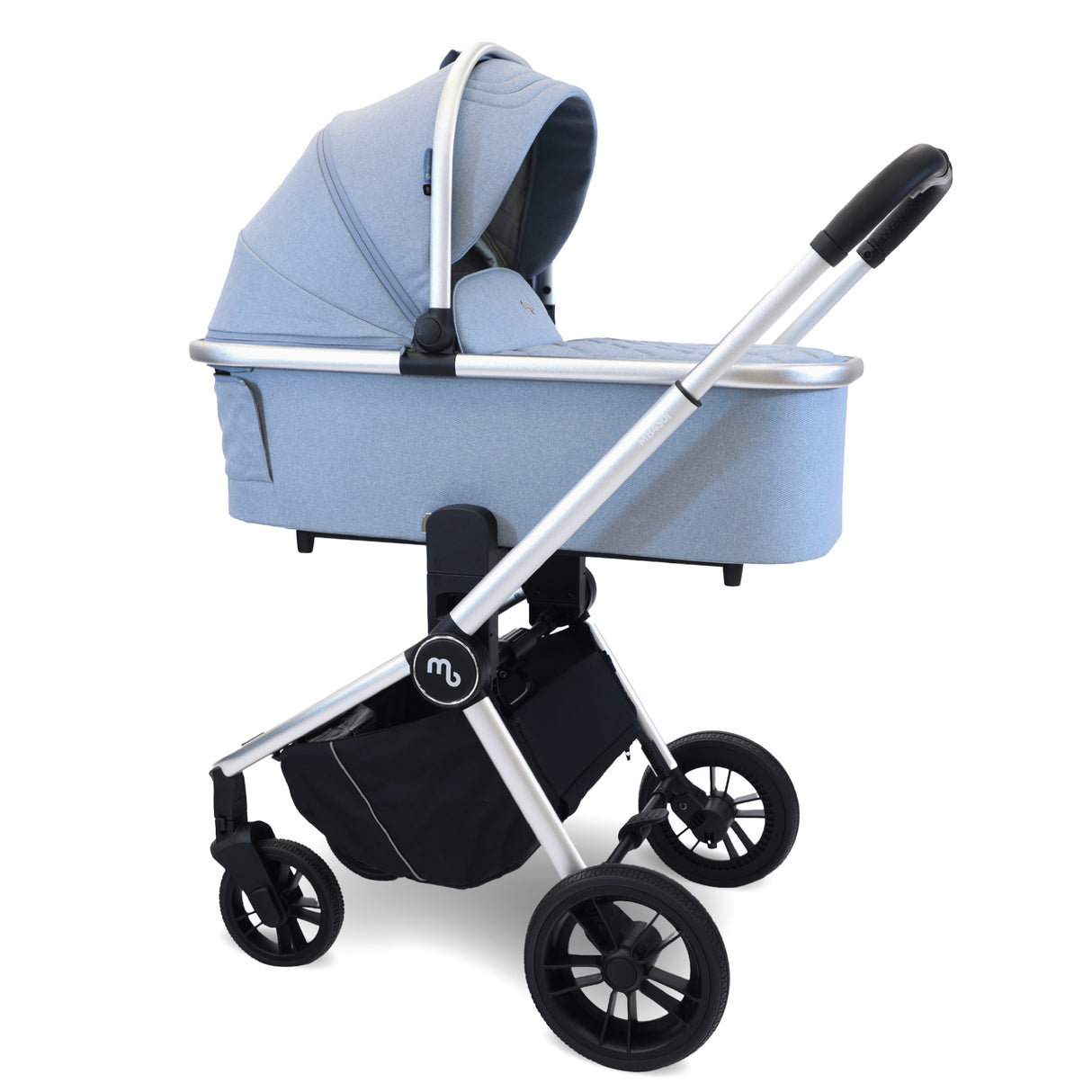 My Babiie 450i Travel System with Infant Carrier - Steel Blue