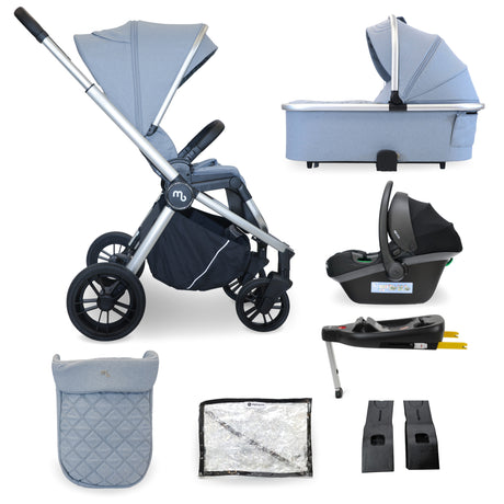 My Babiie 450i Travel System with Infant Carrier - Steel Blue