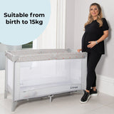 My Babiie Dani Dyer Cherish Travel Cot - Elephants