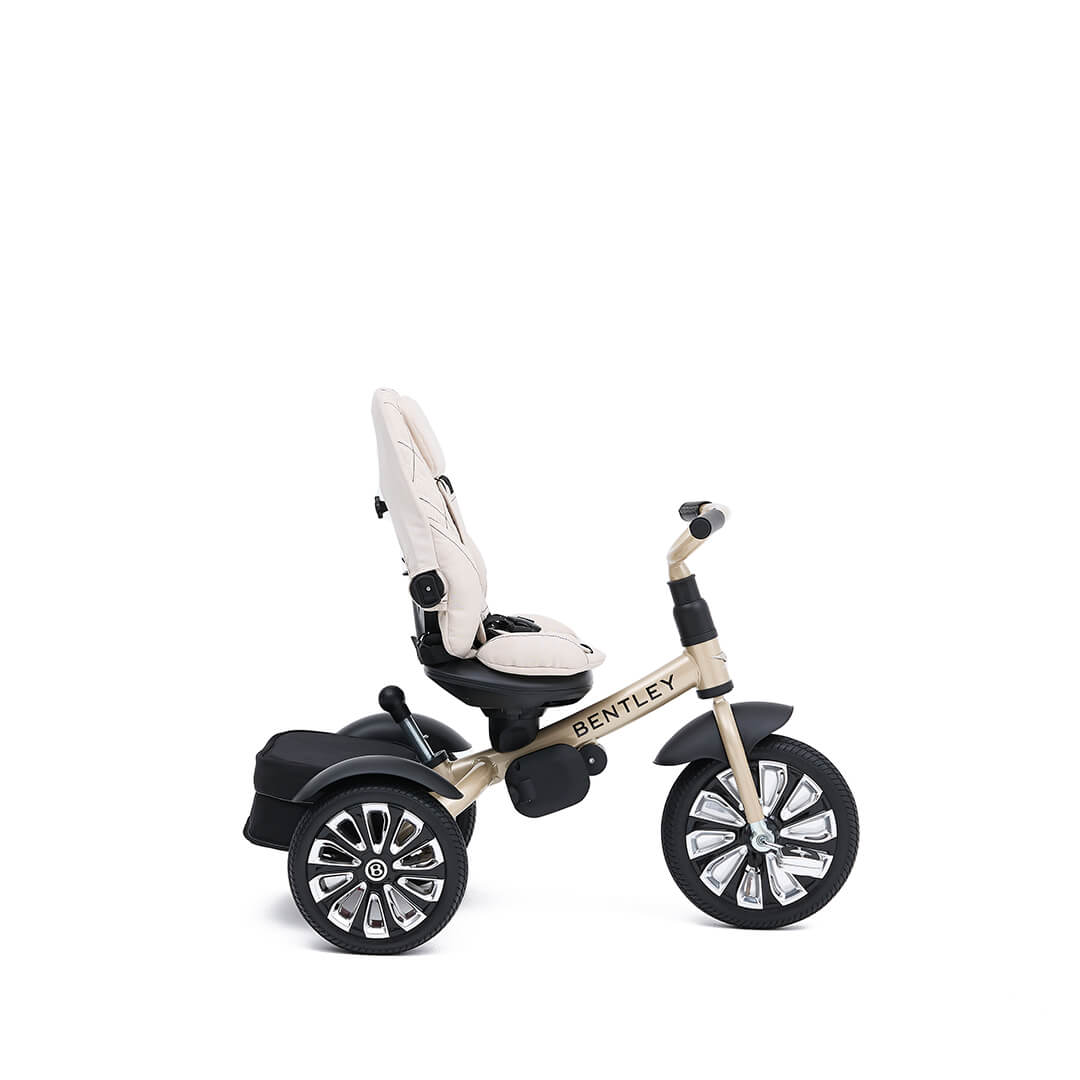 Bentley 6-in-1 Push Along Trike / Bike - Mulliner White Sand