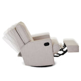 Obaby Madison Swivel Glider Recling Chair - Oatmeal