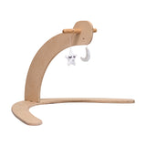 Callowesse Dinky Wooden Baby Activity Gym with Moon & Star Soft Toys