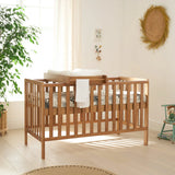 Tutti Bambini Malmo Cot Bed with Cot Top Changer & Mattress - Oak