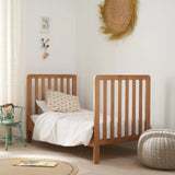 Tutti Bambini Malmo Cot Bed with Cot Top Changer & Mattress - Oak