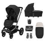 Maxi Cosi Fame 7 Piece Essential Pushchair Bundle - Twillic Black