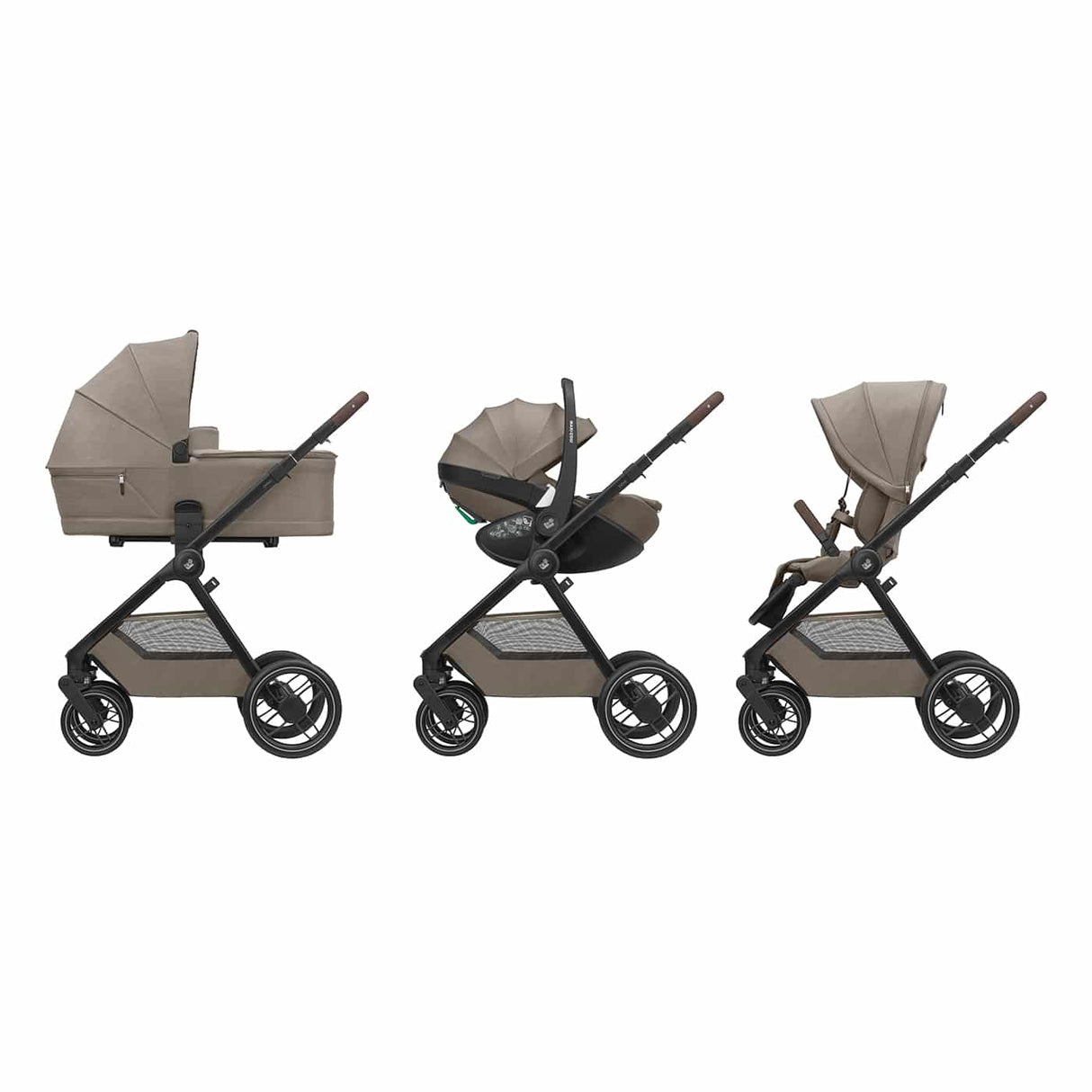 Maxi Cosi Oxford Premium Travel System Bundle with Pebble Pro & ISOFIX Base - Twillic Truffle