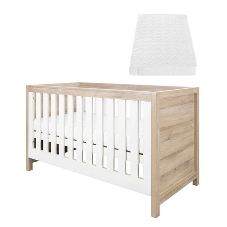 Tutti Bambini Modena Cot Bed - White & Oak