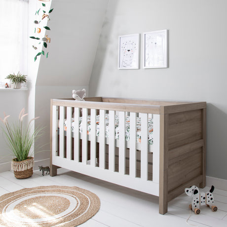 Tutti Bambini Modena Cot Bed - White & Oak