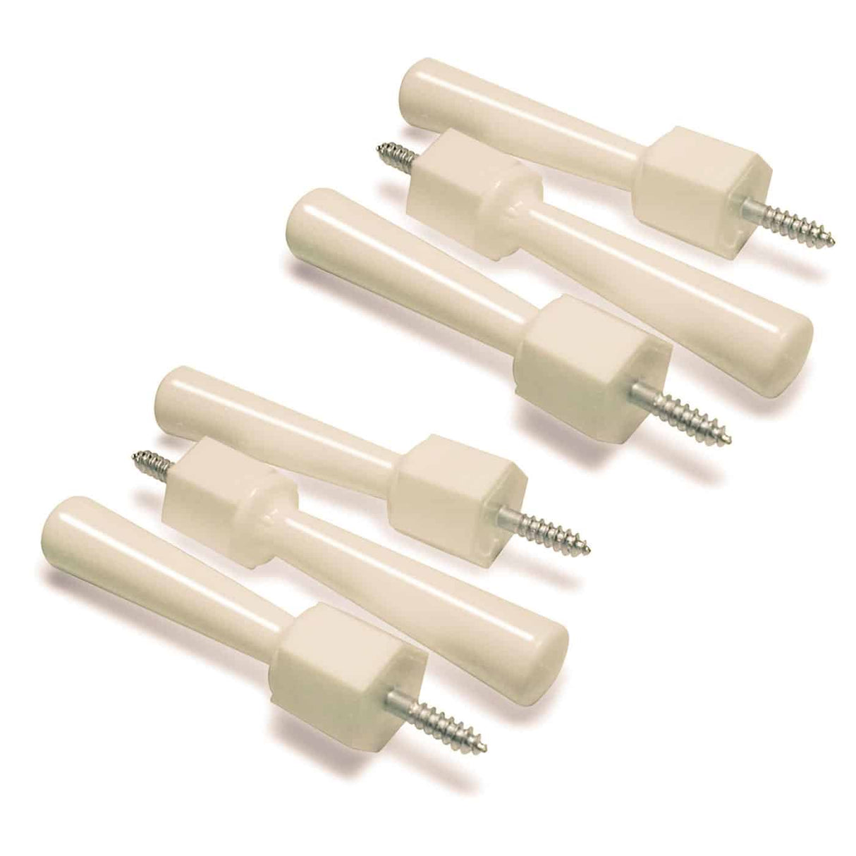 Mommy's Helper Easy Install Safety Door Stops 6 Pack - Ivory