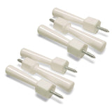 Mommy's Helper Easy Install Safety Door Stops 6 Pack - White